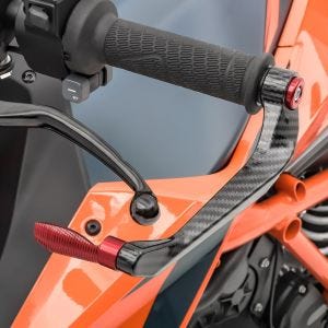 Motorcycle Lever Guard Brake and Clutch Handguard Protection Zaddox X6 red DPLB2