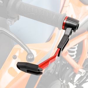 Motorcycle Lever Guard Brake and Clutch Handguard Protection X5 Zaddox red