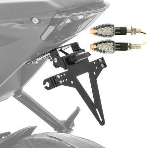 Set Kennzeichenhalter + 2x LED Blinker für Yamaha FZ8 / YZF-R 125 Zaddox KP12_1
