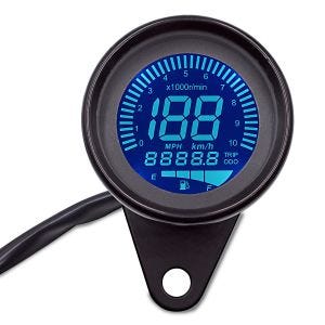 Digital Speedometer compatible with Triumph Bonneville Bobber / Black TXR black