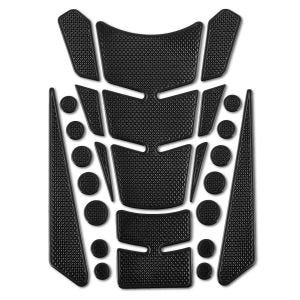 Tank Pad set motorcycle / Tank protection Sticker TF2 universal black
