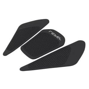Tank pads compatible with Honda Rebel 500 CMX 17-24 tank protector set 3-piece Zaddox black