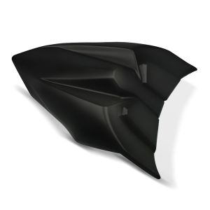 Passenger cover compatible with Kawasaki Ninja 650 / Z 650 17-19 hump cover Zaddox black matt WZ17