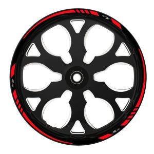 Wheel Stripes Racing Style compatible with Triumph Trident 660 17 Inch wheels rim edge sticker Zaddox red
