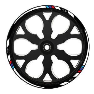 Wheel Stripes Racing Style compatible with BMW R 1250 R / RS / RT 17 Inch wheels rim edge sticker Zaddox race