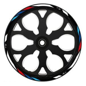 Wheel Stripes Racing Style compatible with BMW R 1250 R / RS / RT 17 Inch wheels rim edge sticker race Zaddox
